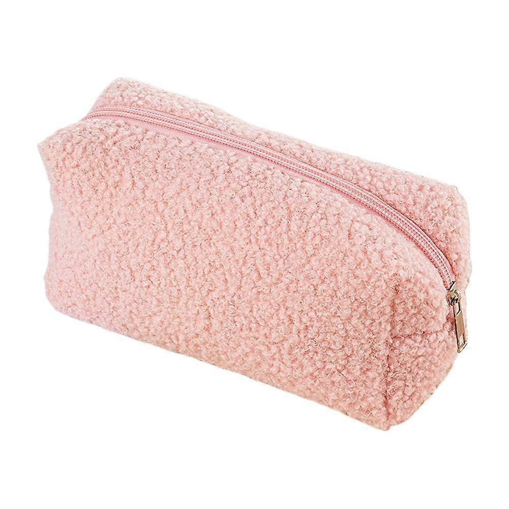 Large Capacity Makeup Bag Women's Clutch Storage Bag Soft Plush Material