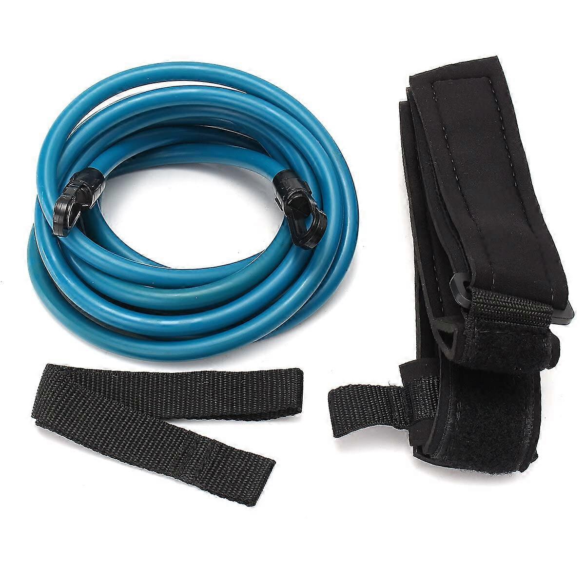 Swim Bungee Training Belt for Resistance Swimming Pool Exercises Adjustable Safety Leash for Swimmers