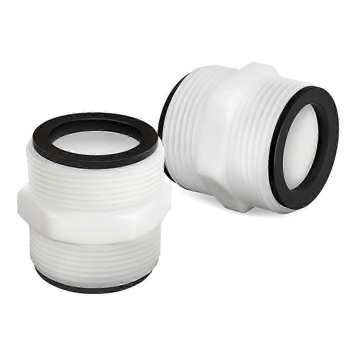 Improved Title: 2 Pack Hose Adapter for 1.5 Inch Above Ground Swimming Pool Hose and Filter Pumps