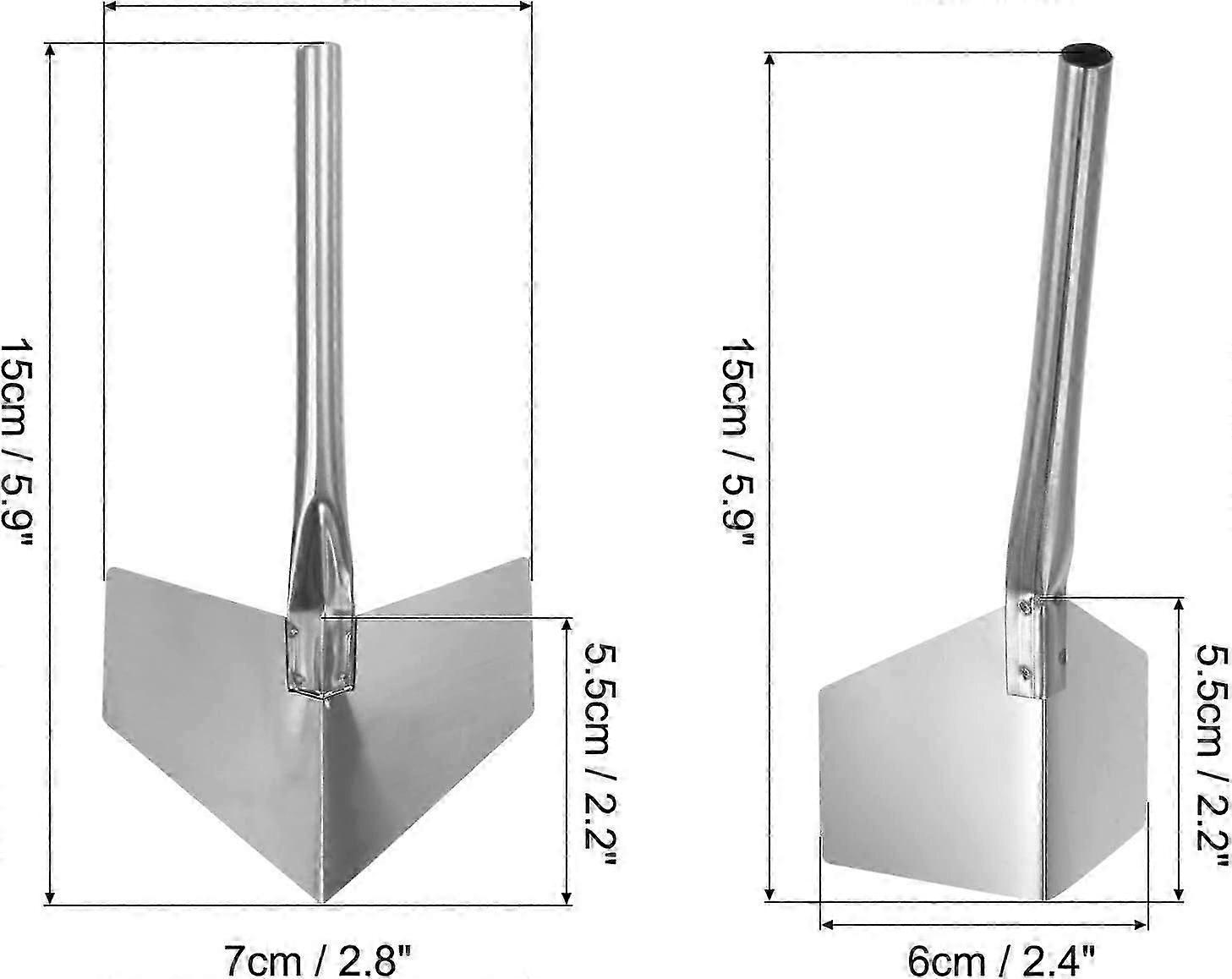 Espátulas de Canto Internas e Externas 2.7 Polegadas Ferramenta de Modelagem de Canto de Drywall de Aço Inoxidável 2se