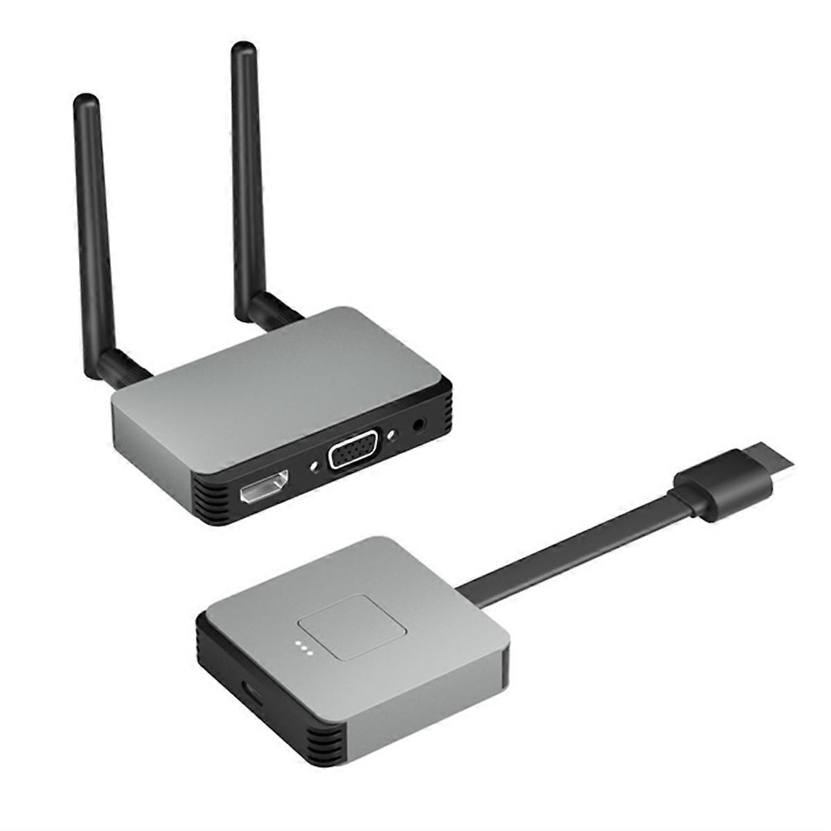 50M Wireless Transmission Video Transmitter and Receiver -Compatible Extender Display Adapter Cable