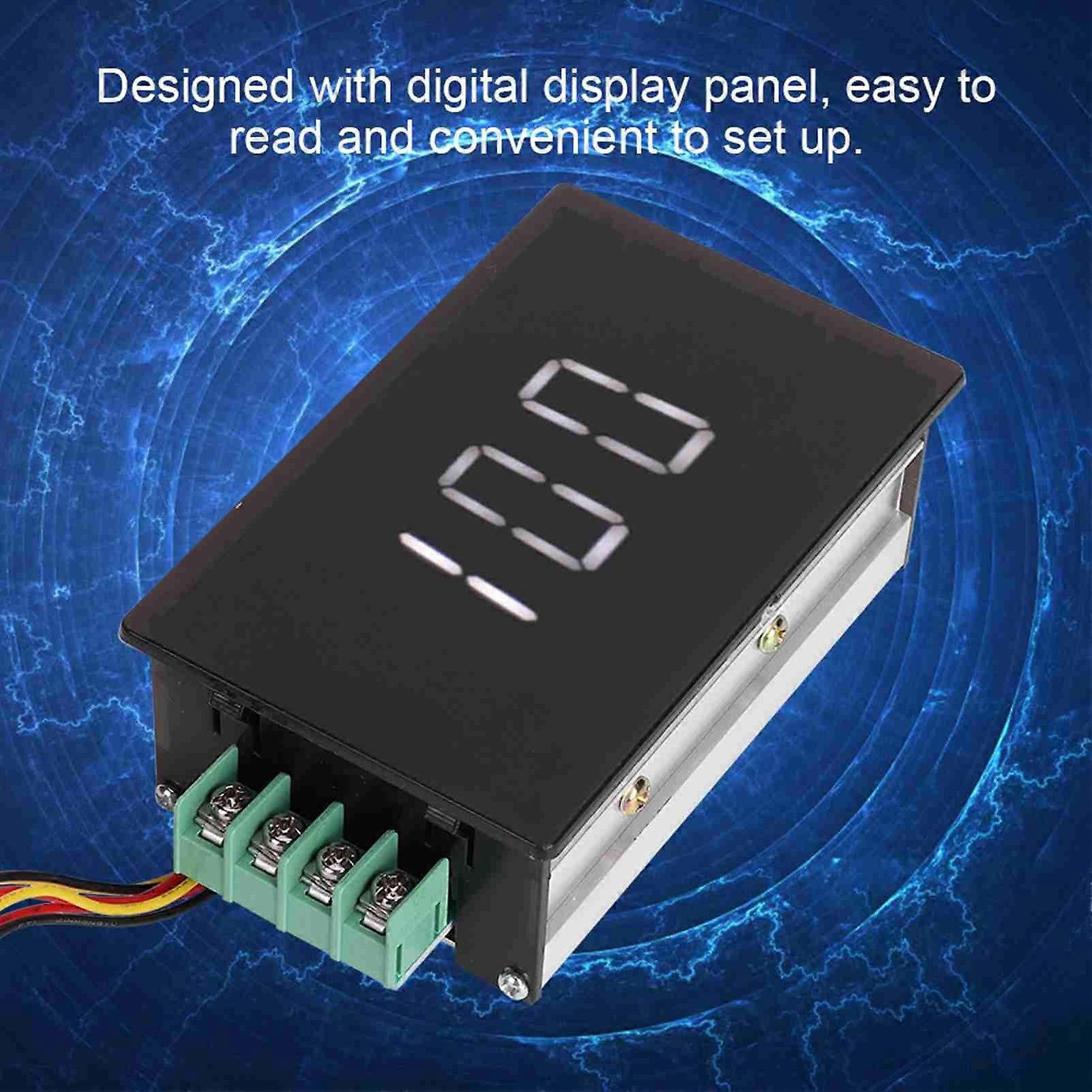 15A DC Motor Speed Governor 6V-48V Digital Display 96x61x34mm