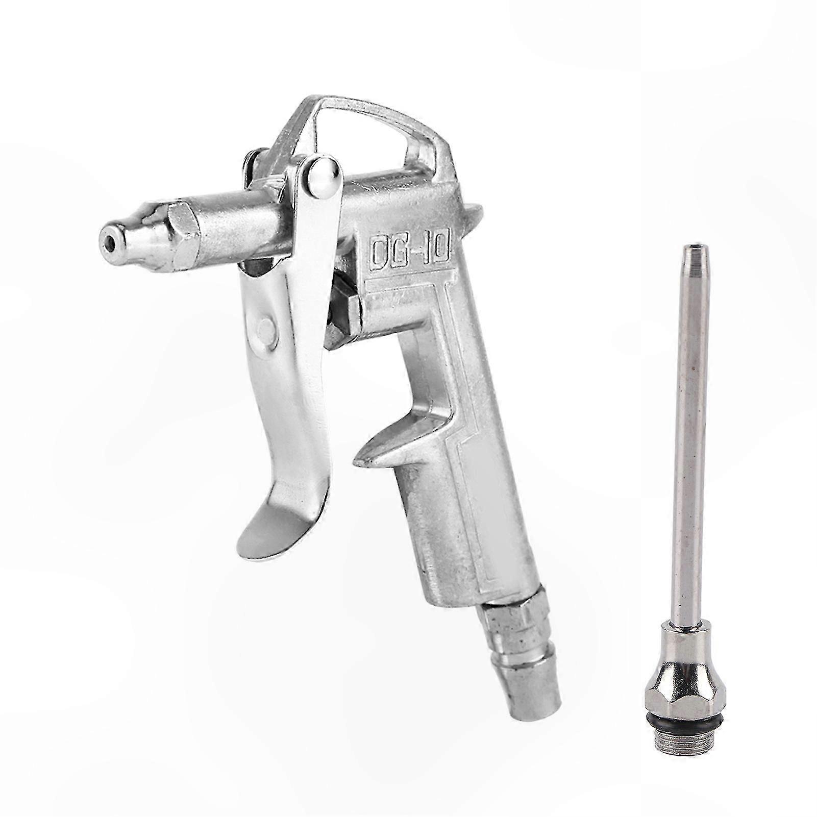 Compressed Air Dust Blower with Trigger Handle & Alloy Nozzle, 1/4" Quick Connect Blow Gun Tool