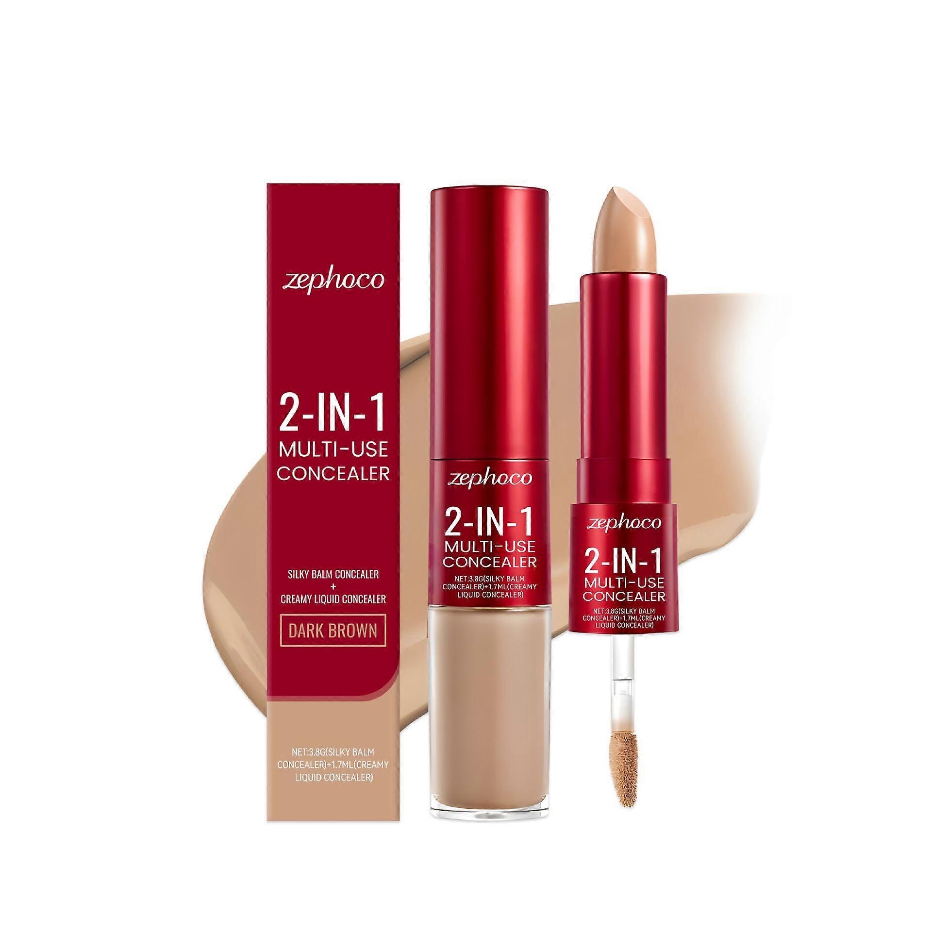 Glide & Hide Blurring Concealer - Creamy Texture, Conceals Dark Circles and Wrinkles, Dual Formula (liquid tip & balm stick), Long-lasting Wear