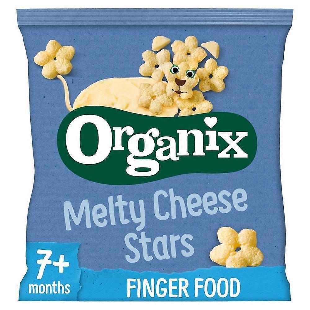Organix Melty Organic Cheese Stars Baby Finger Food Snacks 20g - 4 Pack