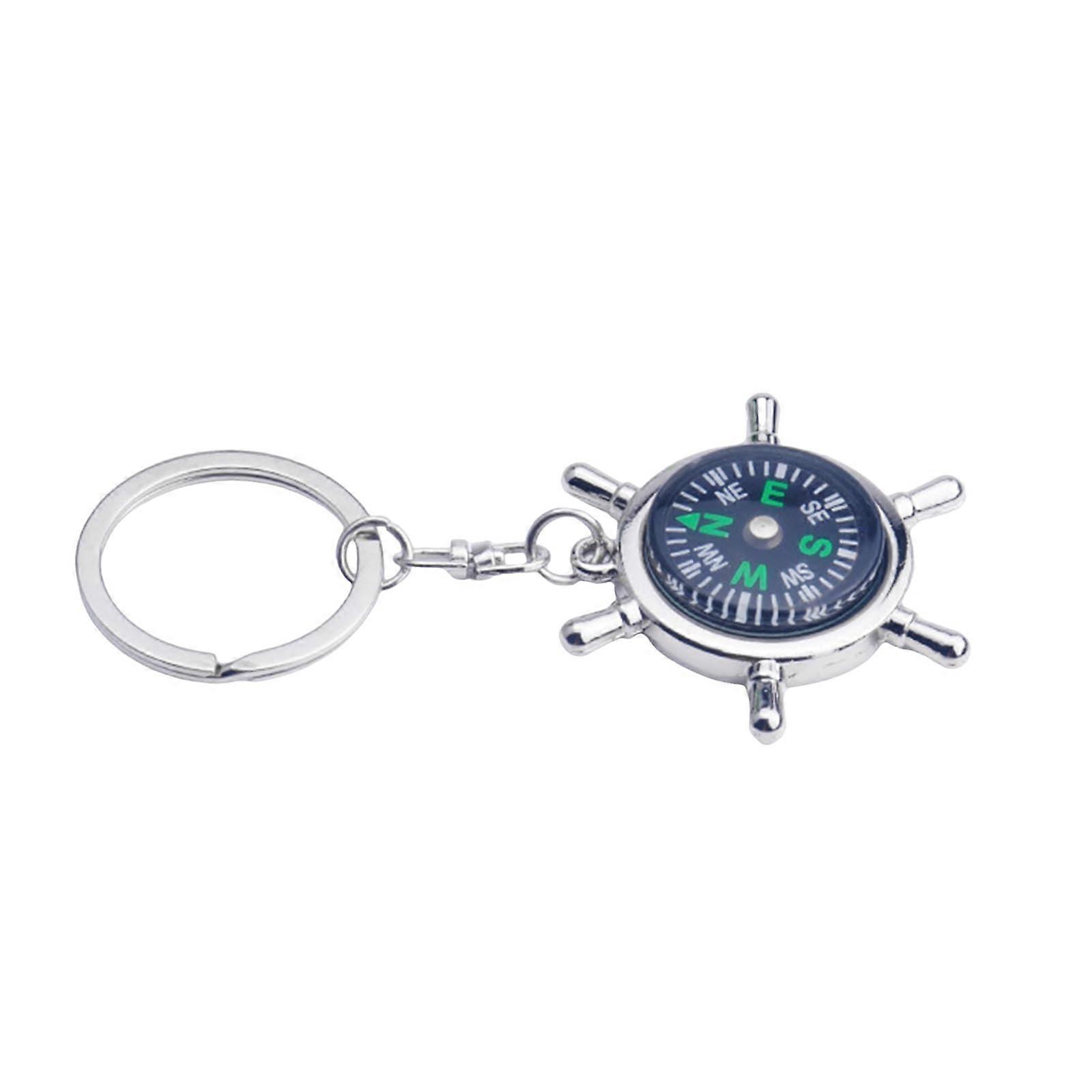 Pocket Survival Compasses with Keyring for Hiking, Camping, and Outdoor Navigation - Durable, Lightweight Design