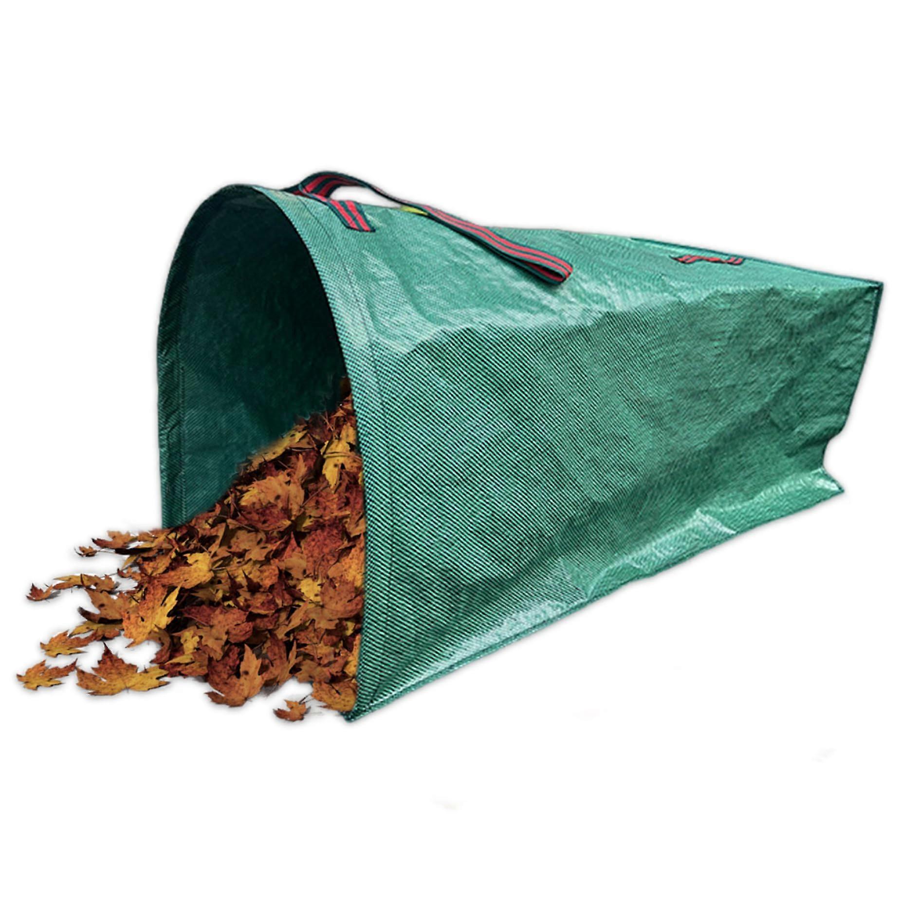 Leaf Tarp 270L Capacity Foldable Leaf Collector Bag With Webbing Handle Easy To Clean For Leaves Weeds And Branches