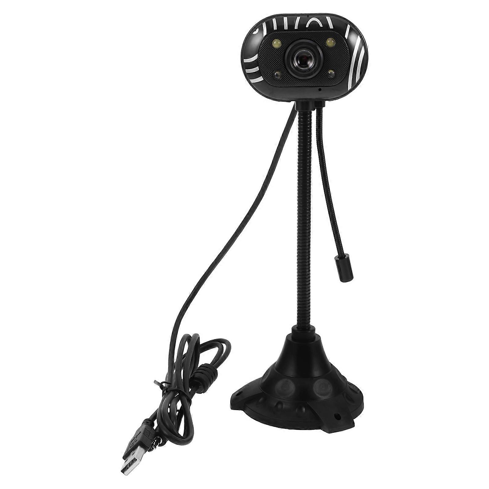 USB Webcam with Noise Reducing Microphone, HD Video, Low Light Optimization, Plug and Play for Online Teaching, Video Conferencing, and Live Streaming
