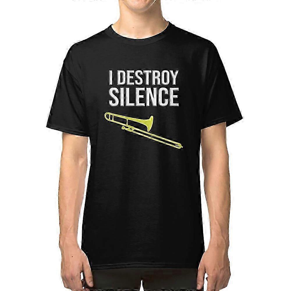 I DESTROY SILENCE - Funny trombone gift, Marching Band, Concert Ban...