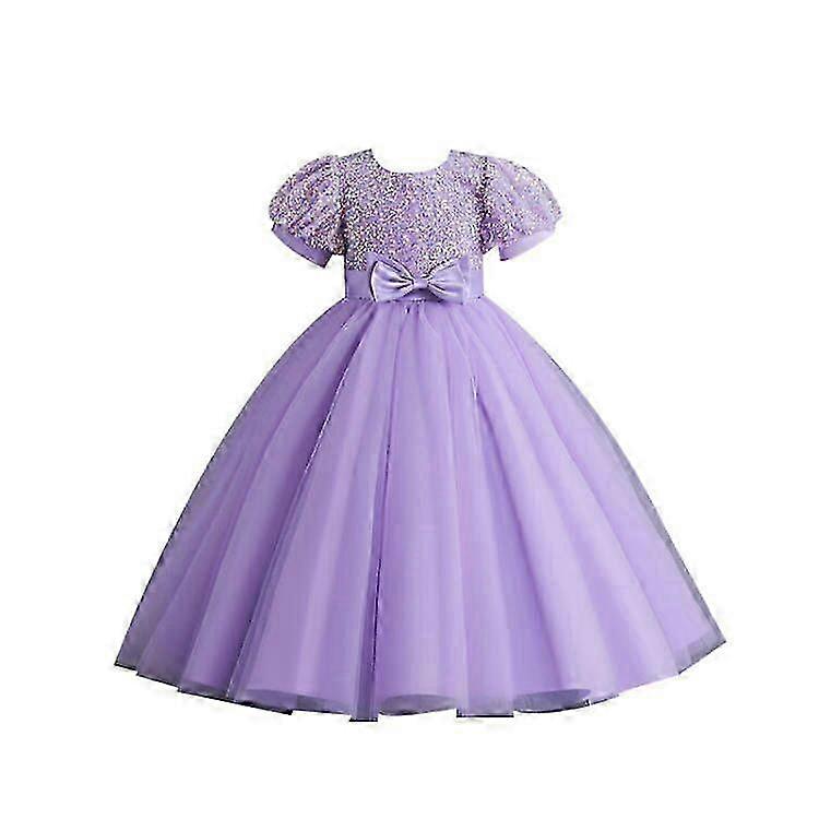 Robe Tull en maille de Sequin pour filles