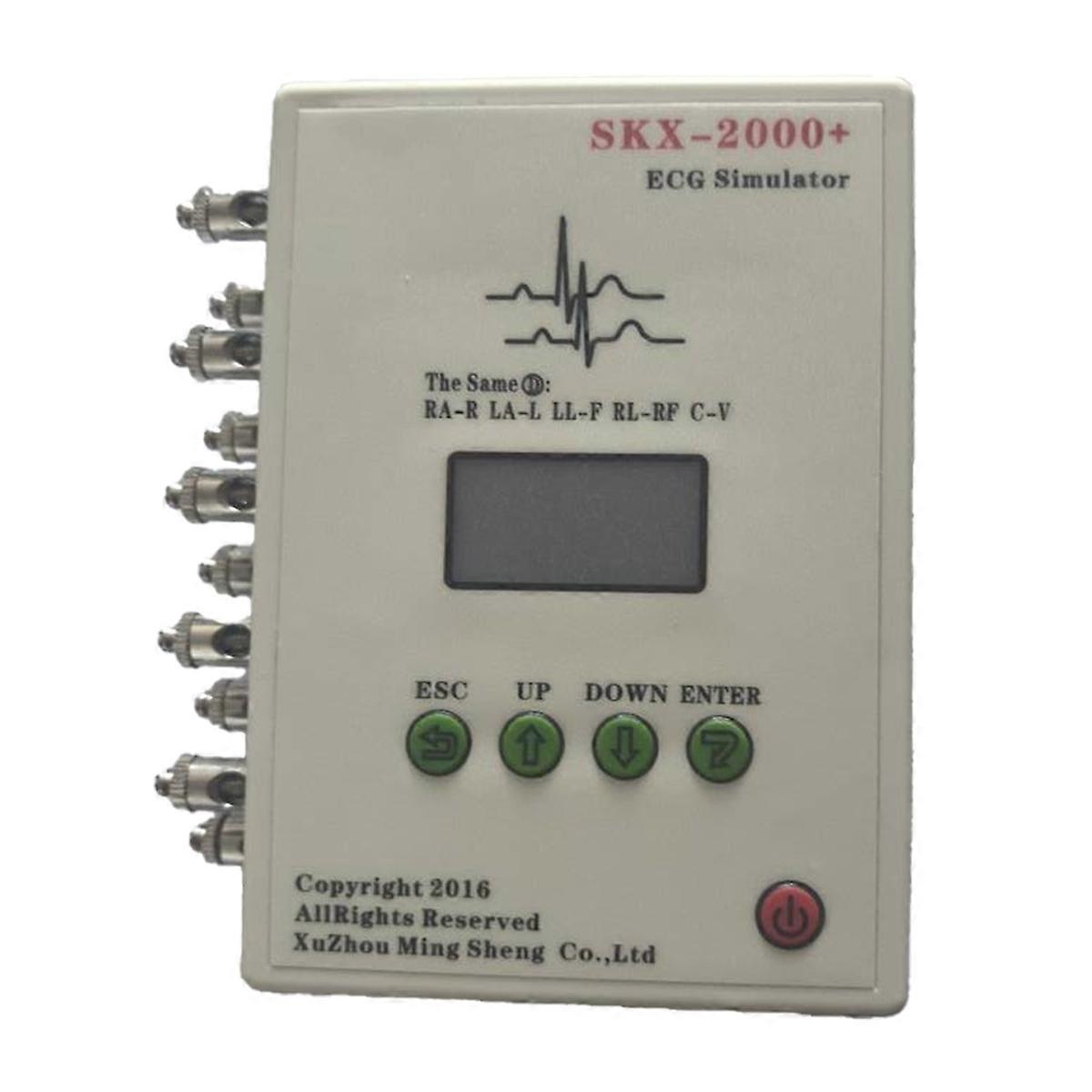EKG-Signalgenerator Patientensimulator SKX-2000C+ Vitalzeichen-Simulator US PLUG
