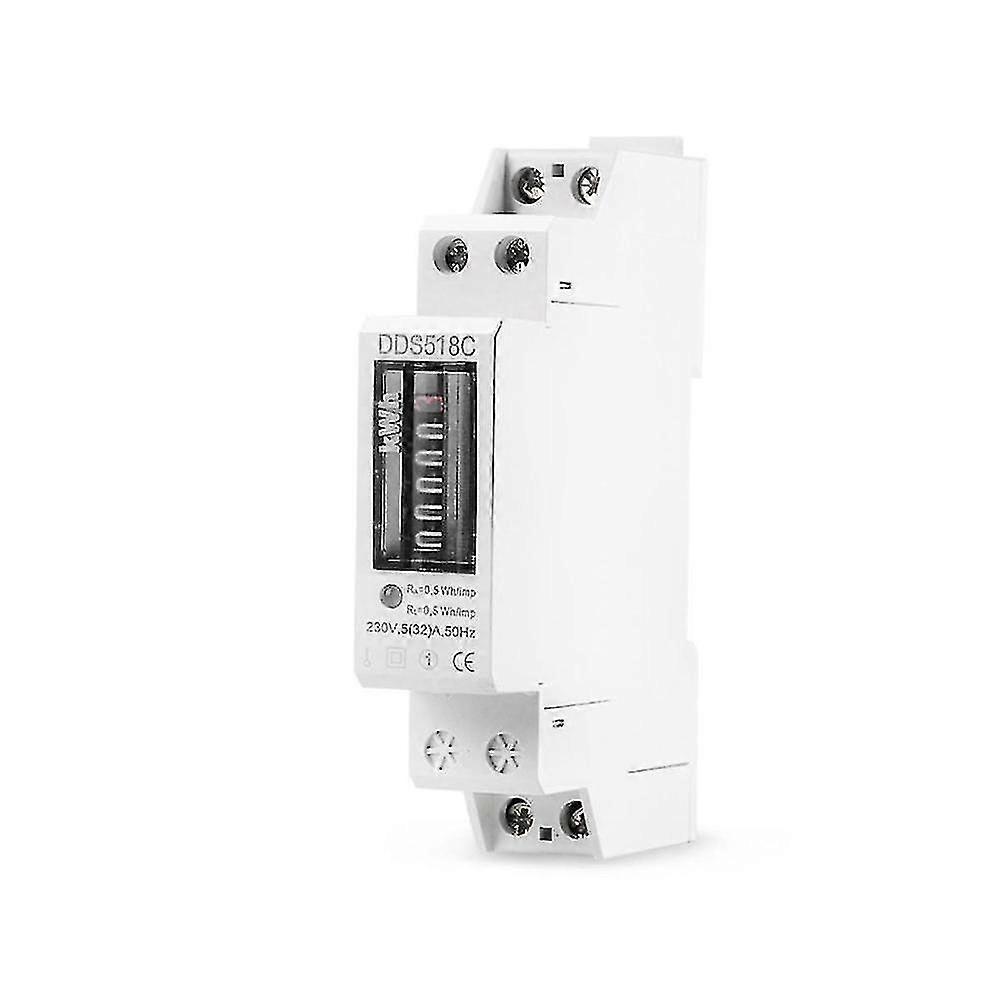 Household Electronic Din Rail Single Phase Electricity Power Consumption Wattmeter Energy Meter Kwh