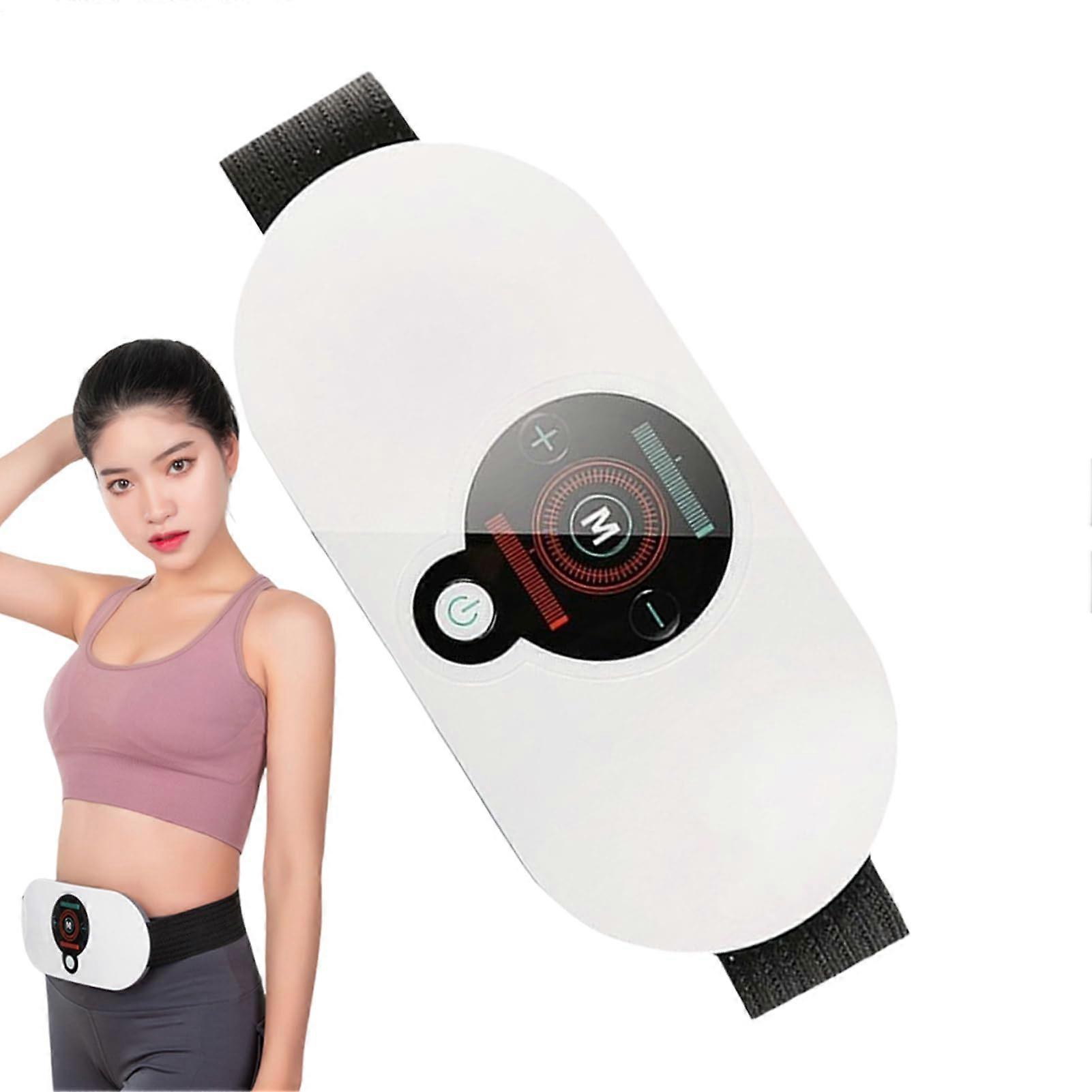 Electric Wireless Abdominal Massager with Heat - EMS Trainer for Weight Loss and Body Shaping, 9 Modes for Waist and Legs