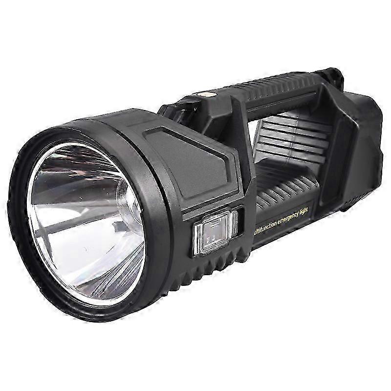 Rechargeable handheld spotlight for hiking, waterproof solar tactical flashlight