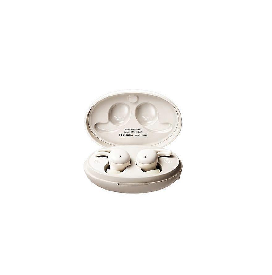 Invisible Bluetooth Earplugs Tiny Wireless Noise Cancelling Earbuds for Comfortable Side Sleeping(White)