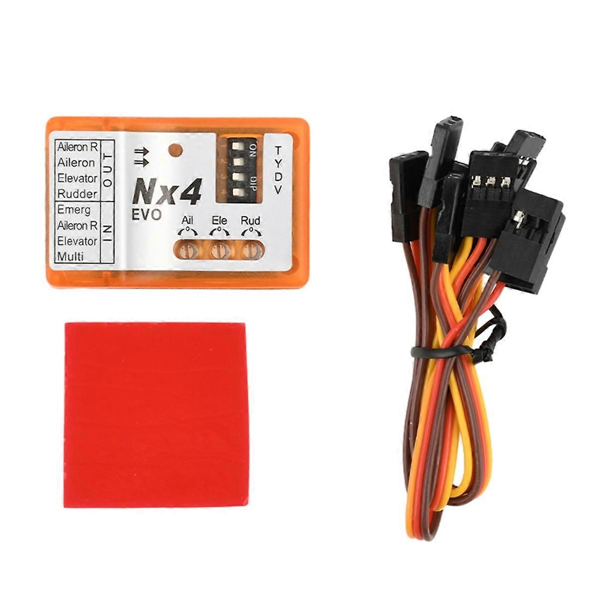 For NX4 Flight Controller 3D Flight Gyroscope Balance for Fixed-Wing Aircraft Support Rate/Hold/Gyro Off Mode