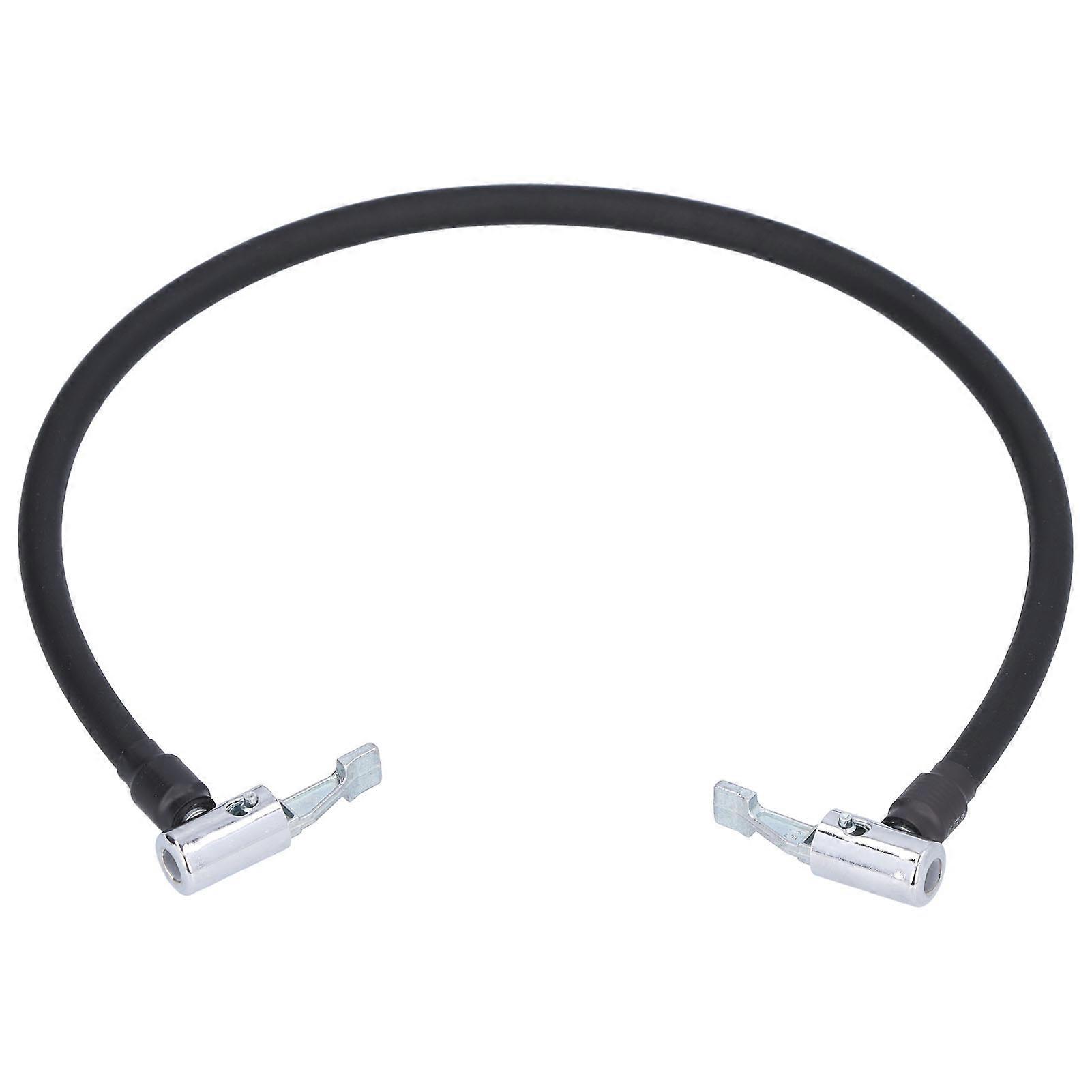 23.6in Rubber Air Pump Pipe 2-End Connector Quick Connection Auto Car Inflating Tool