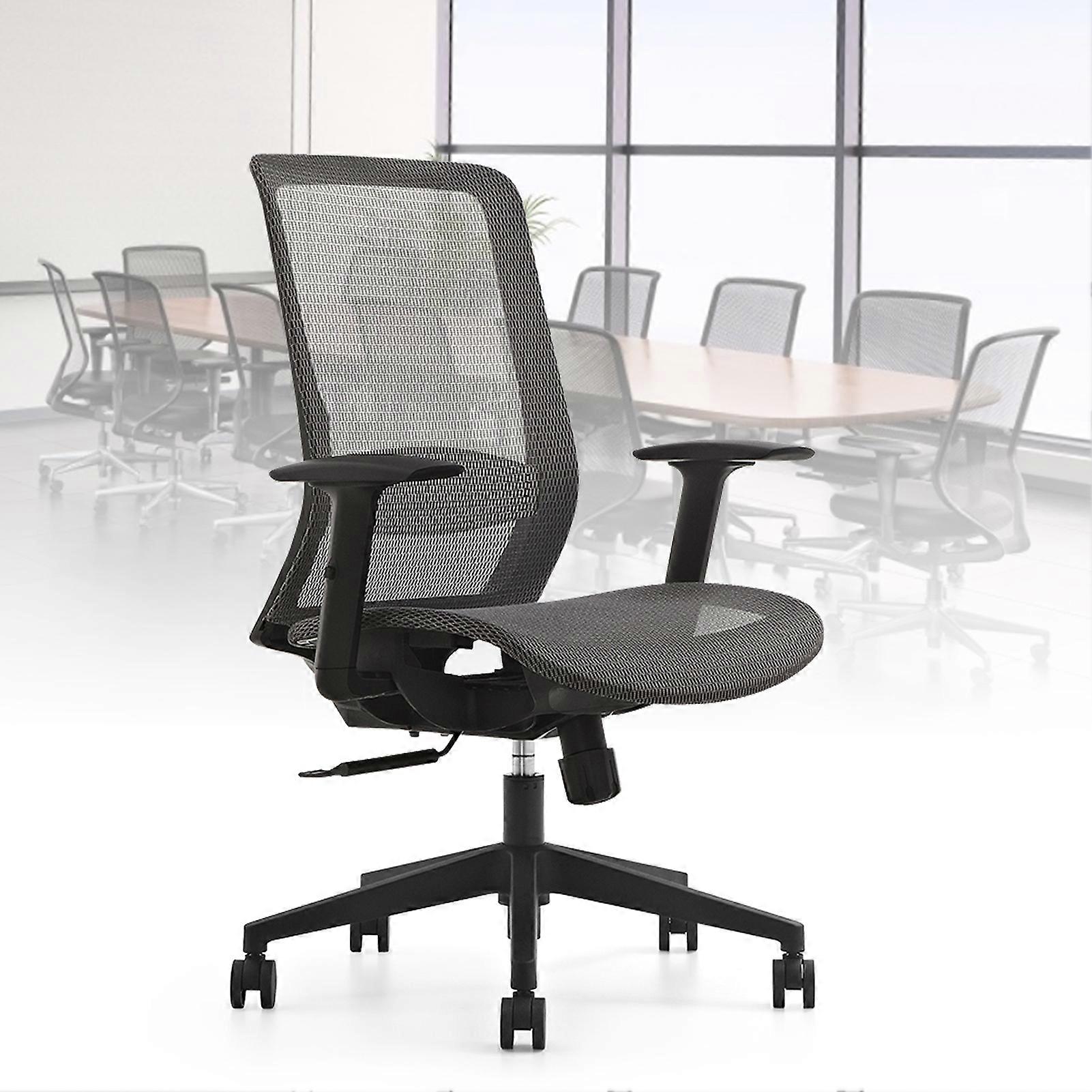Ergonomic High-Back Mesh Office Chair 360° Swivel Black Gray