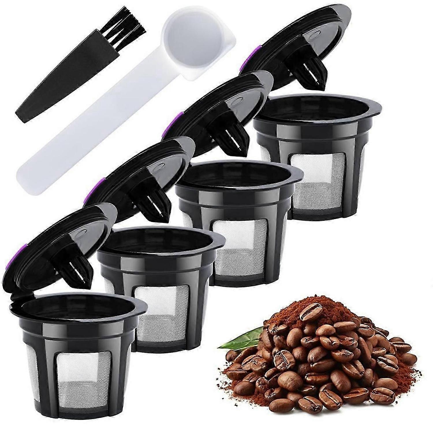 Universal Fit Reusable Coffee Filters with Coffee Pods Refillable Kcups Coffee Filters for 1.0 and 2.0