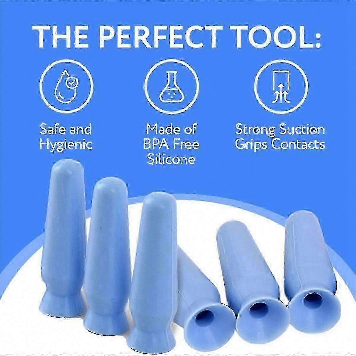 Linssinpoisto- ja asennustyökalu koville piilolinsseille ja silmäproteeseille - 6 kpl