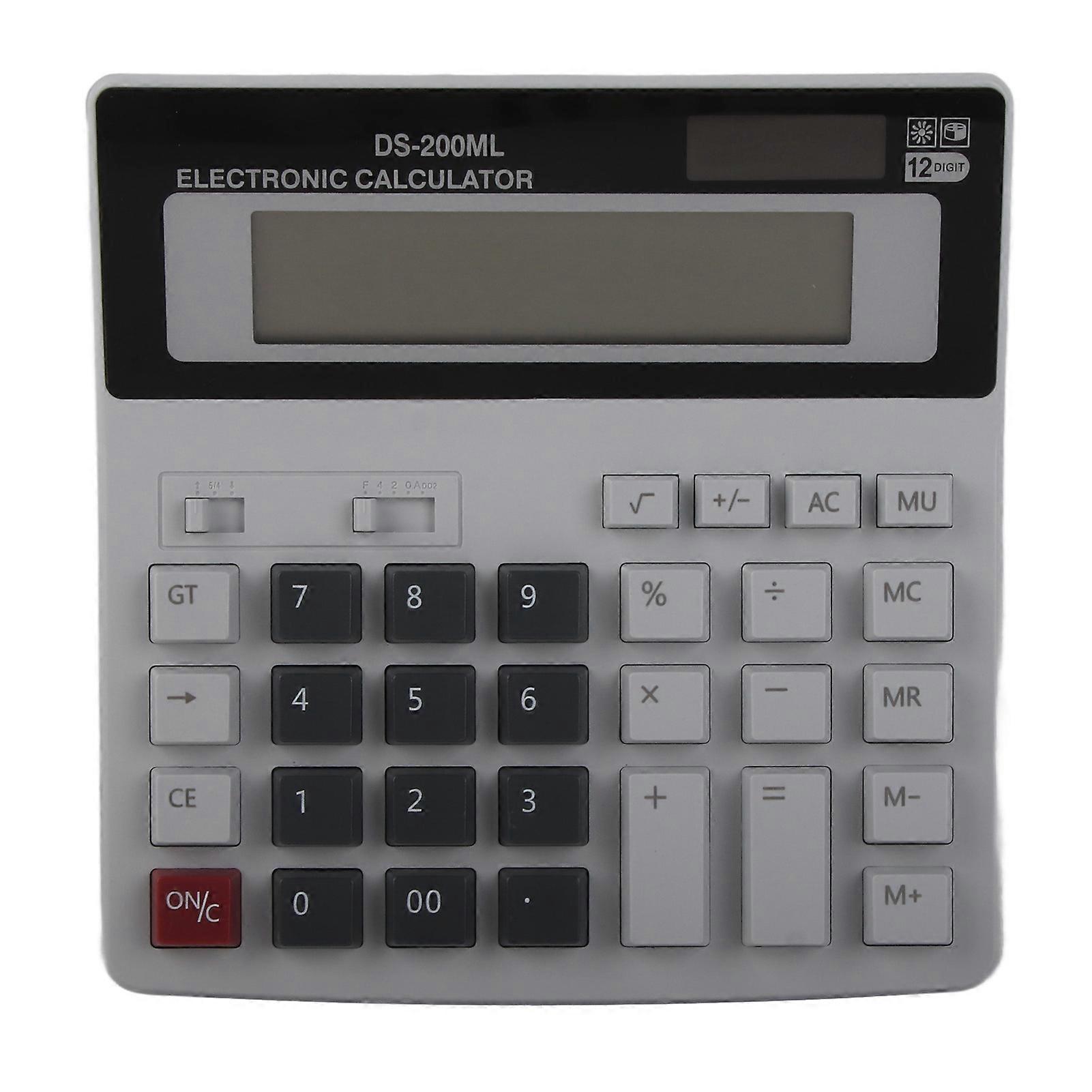12 Digit Portable Desktop Digital Calculator DS 200ML Small Size