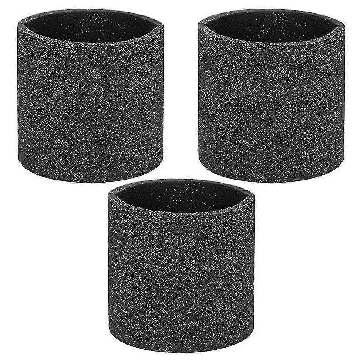 3 Pack Foam Sleeve Filters for Wet Dry Vacuum Cleaner, Replace Parts VF2001 90585