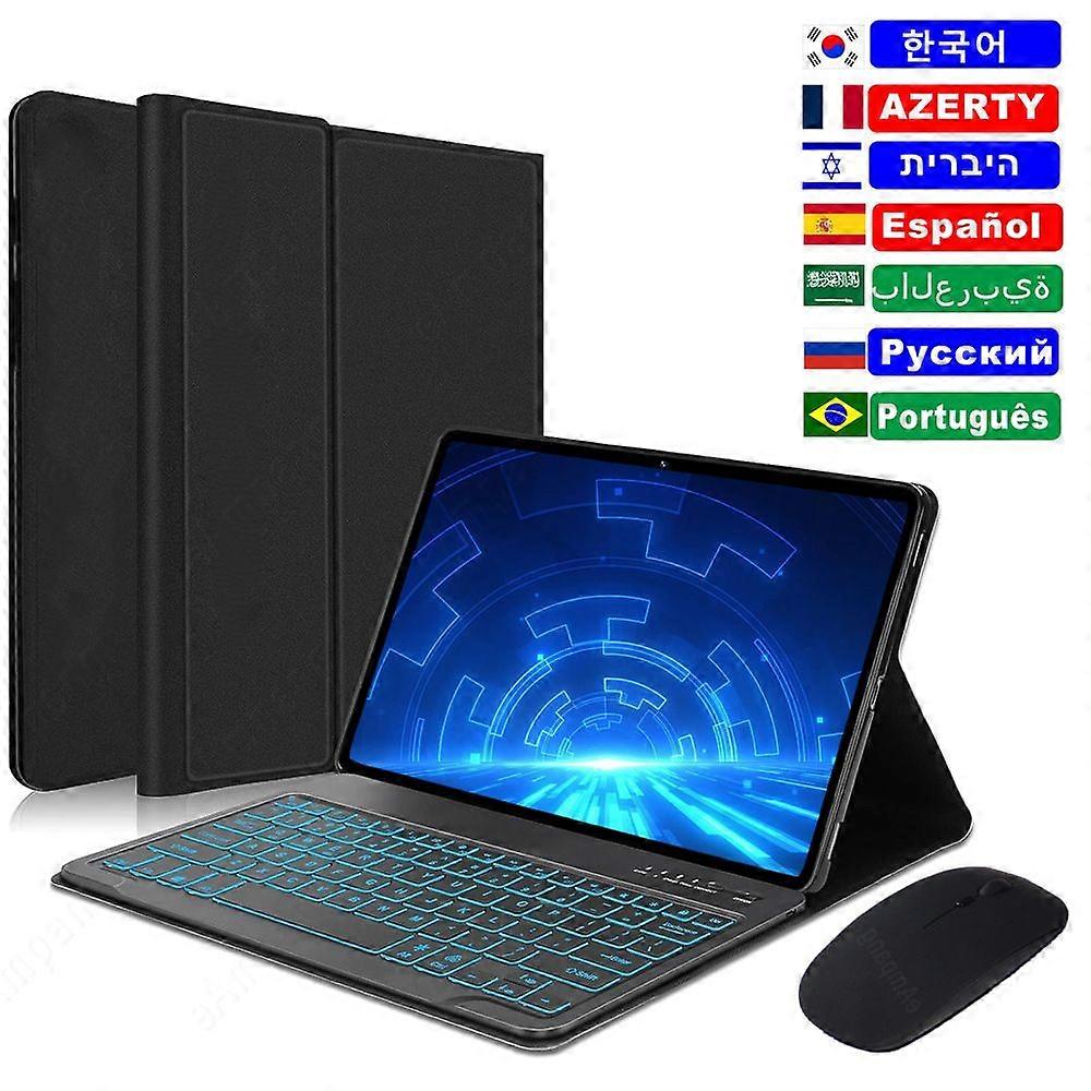 2025 Lenovo Tab P12 12.7 Inch Keyboard Case with Touchpad, Black SchwarzTouchpad