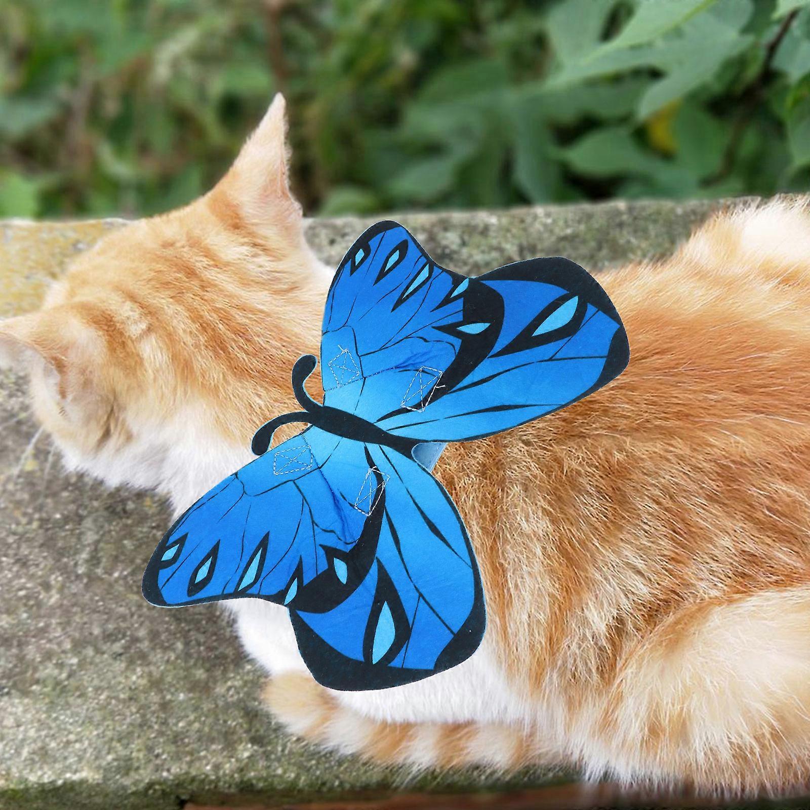 Butterfly Print Cat Garment Halloween Pet Costume for 1
