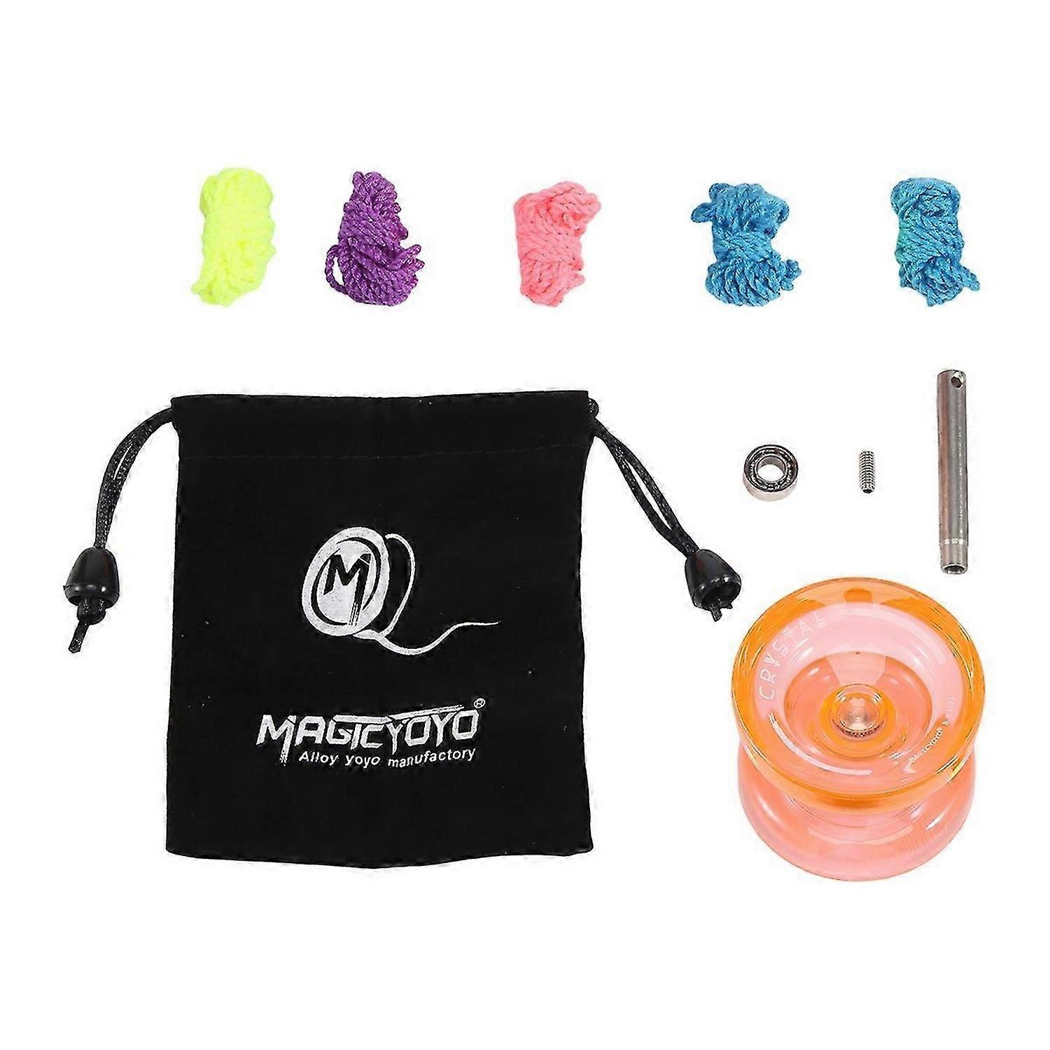 K2 Plus Crystal Responsive Yoyo,Dual Purpose Yo-Yo with Replacement Unresponsive Bearing for Interm