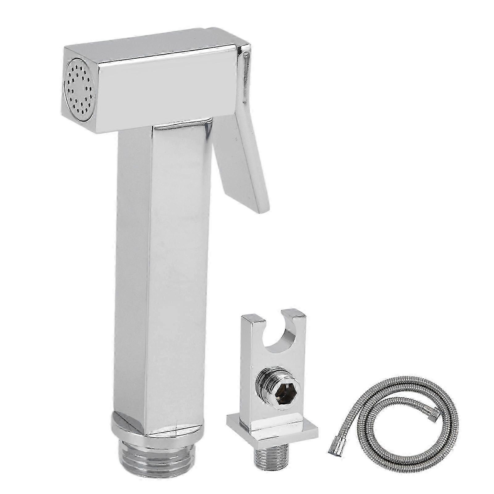 High-Quality Bidet Sprayer for Personal Hygiene, Adjustable Pressure Stainless Steel Handheld Attachment for Toilet with Multiple Uses
