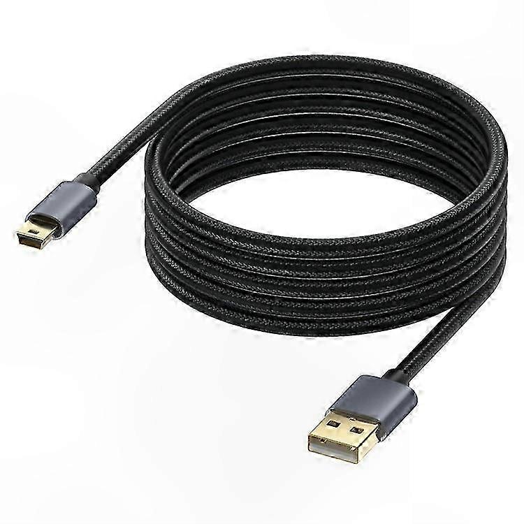 10m USB 2.0 to Mini B Male Charging Cable for PS3 Controller, MP3 Player, Camera
