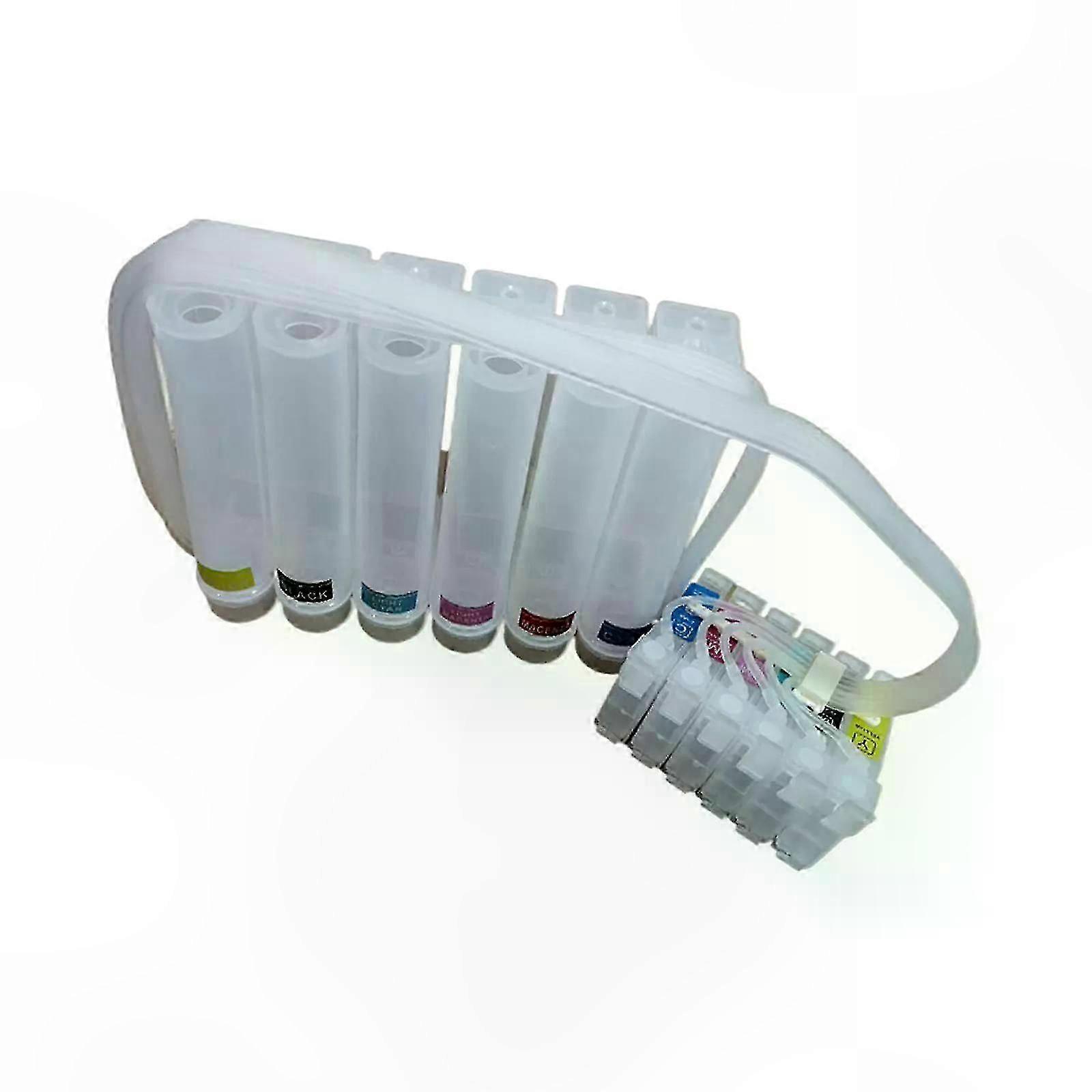 Refillable Ink System, 6-Color 80ml CISS Kit for Continuous Printing Solution
