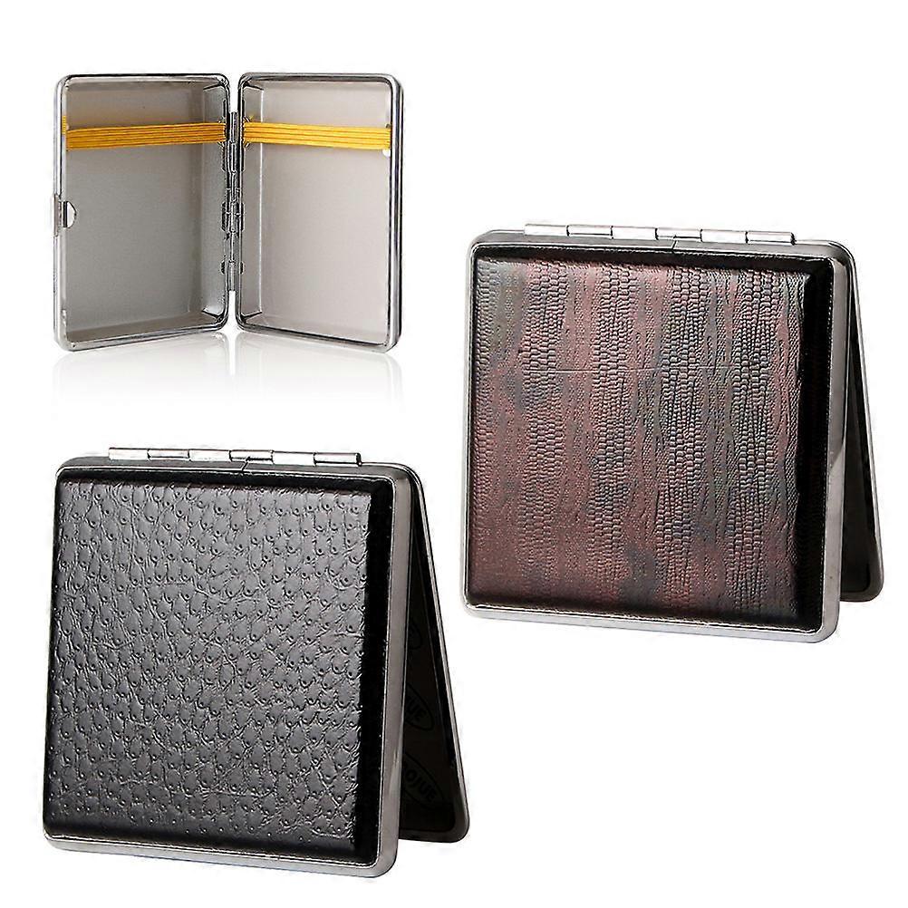 Box for Storing Cigarettes 2Pcs Metal Container with Closure