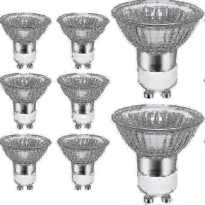 8 عبوات من مصابيح الهالوجين GU10 50W 700LM 2700K أضواء بقعة بيضاء دافئة