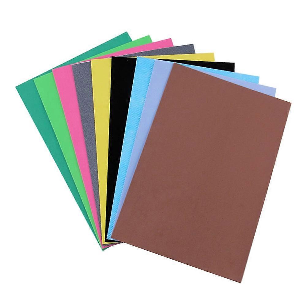 Zonh 10PCS Self-Adhesive EVA Foam Sheets for DIY Crafts & Bedding in Assorted Colors