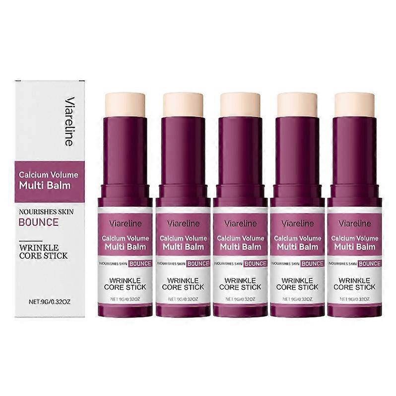 1-5x Calcium Volume Multi Balm, Anti Wrinkle Stick for Face, Collagen Moisturing Stick, Anti-aging, Hydrating, Firming Skin, Suitable for Eyes