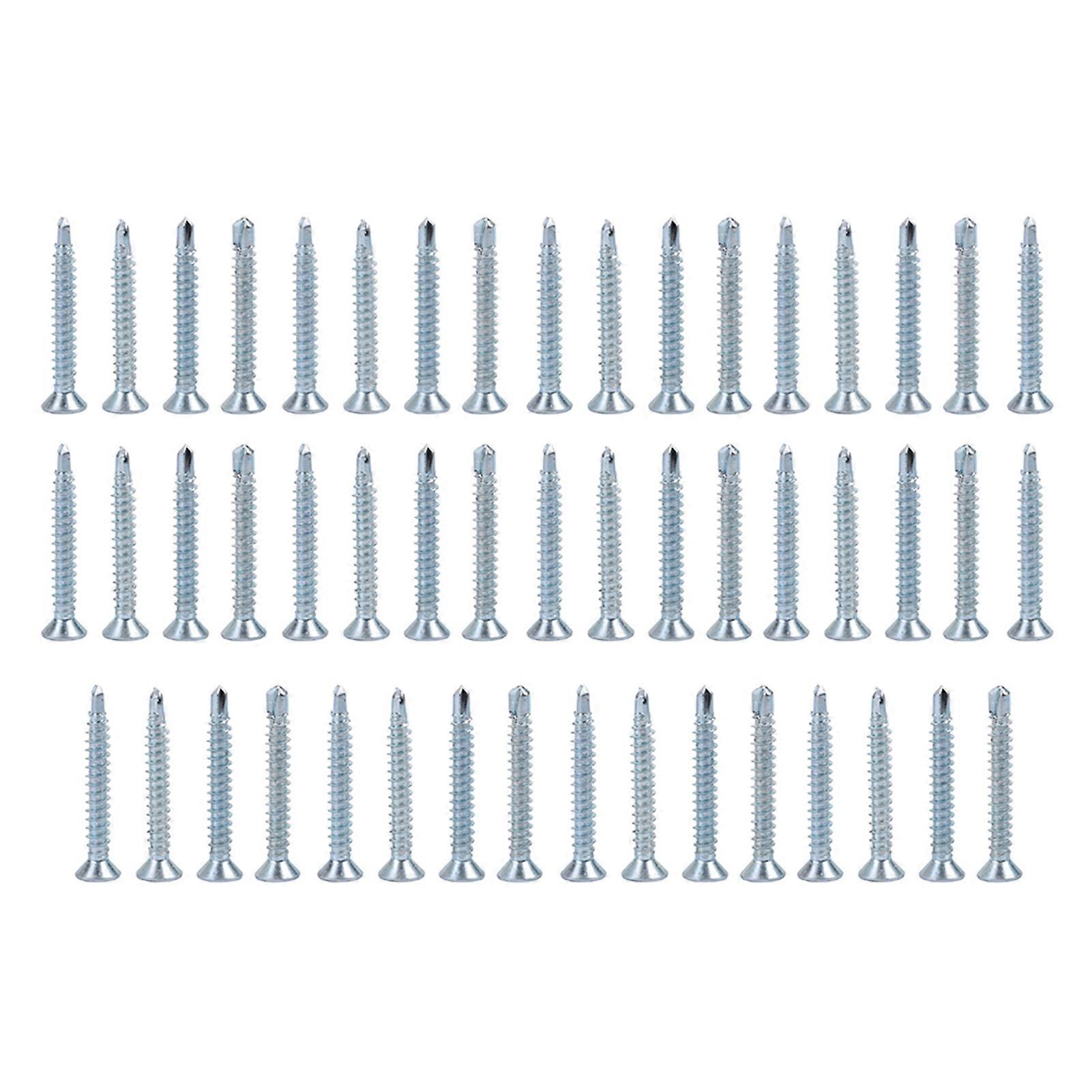 50pcs M4.2 Flat Head Self Tapping Screws (M4.2 x 19)