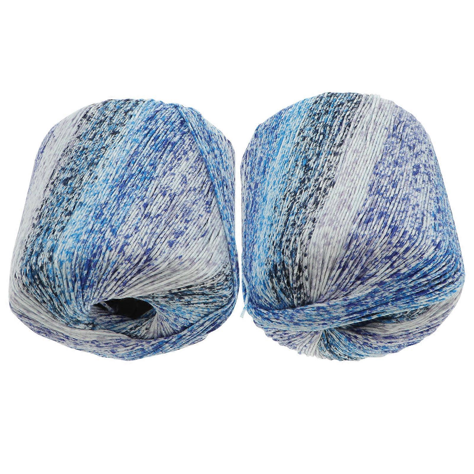 Braided String Cotton Cord for Handicraft 2 Rolls Multi Color Knitting Rope
