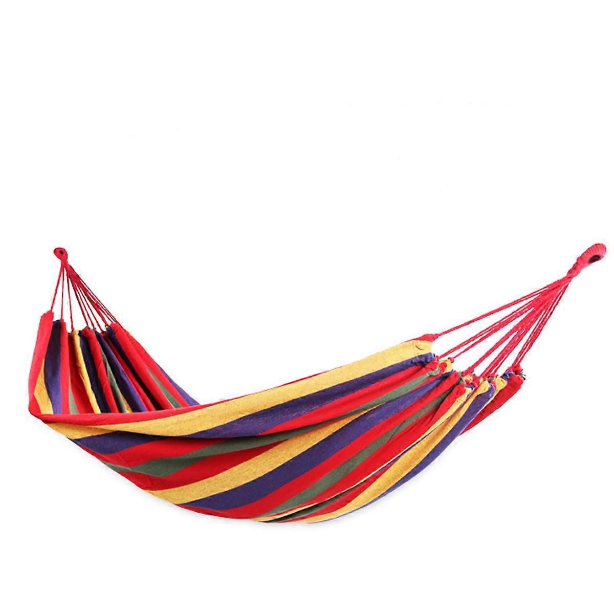 Outdoor Canvas Swing Hammock for Backpacking Red Color