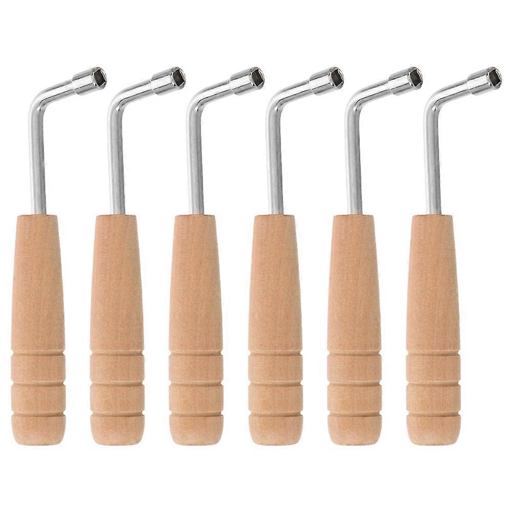 Lyre Tuning Wrench Harp Instrument Adjustment Tool 6Pcs Professional Set