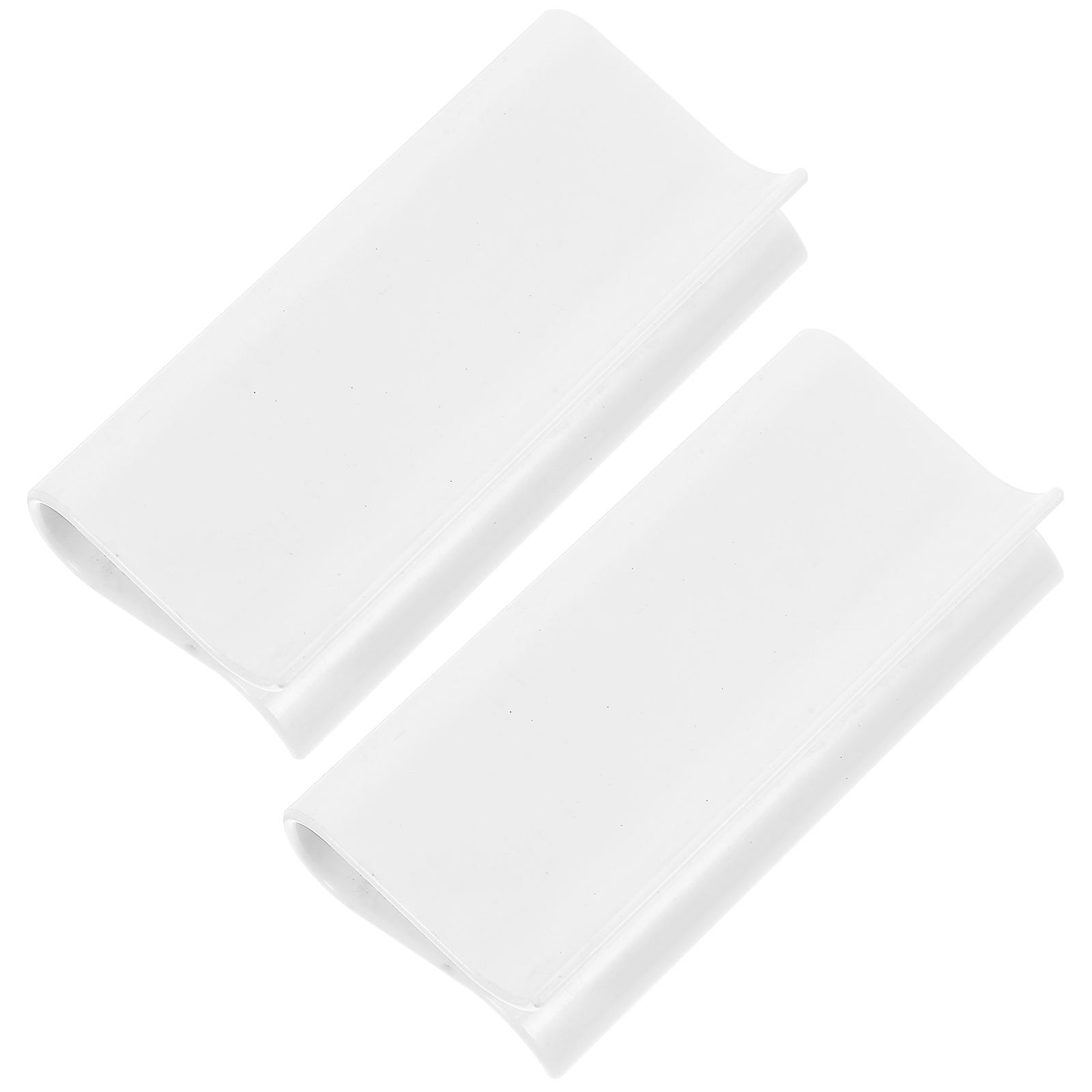 Roller Shades Hem Grips for Windows with Pull Handle Set of 8 White