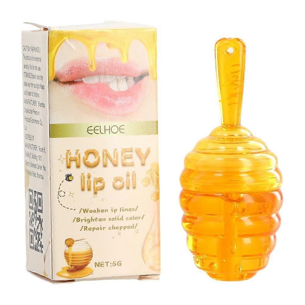 5g Honey Lip Oil for Wrinkle Reduction and Deep Moisturizing Universal Day and Night Use