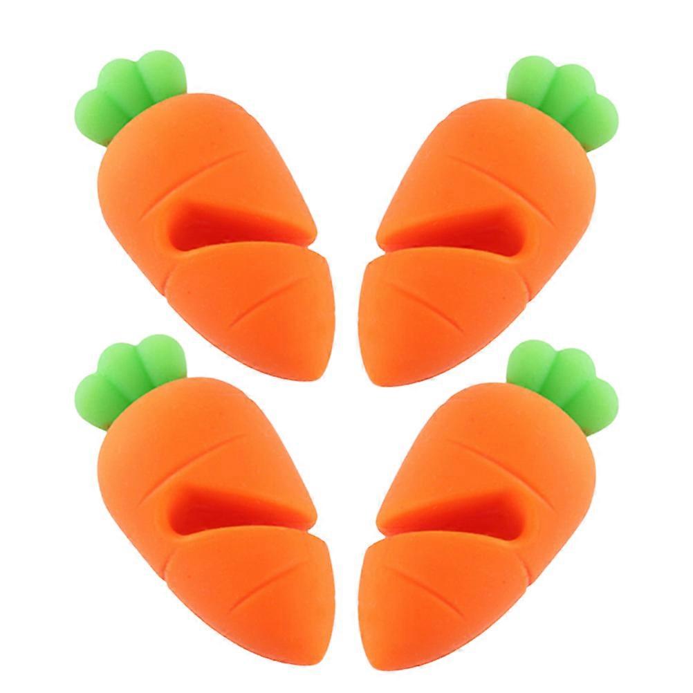 Silicone Pot Lid Lifter for Steam Releasing 16Pcs Orange Set
