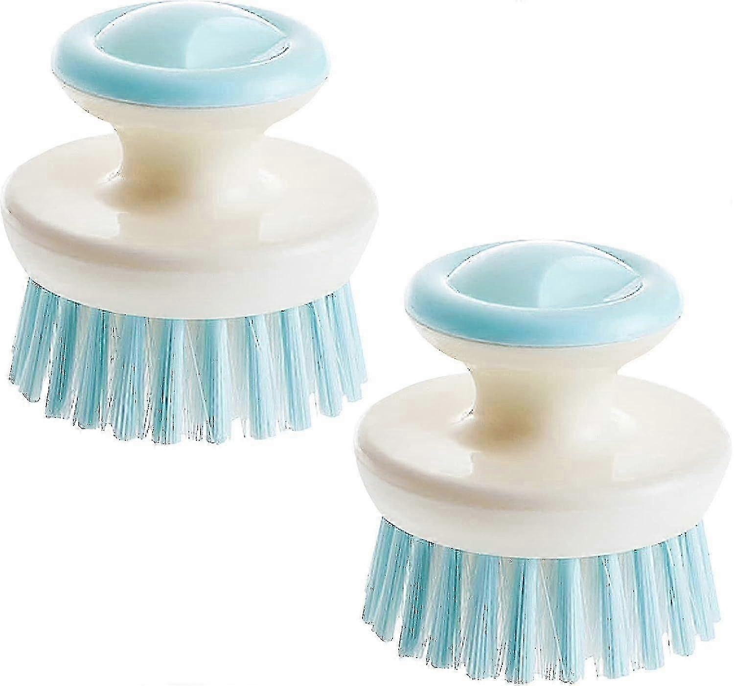 2pcs Multipurpose Dish Brush With Handle, Kitchen Scrub Brushes For Cleaning, Dish Scrubber With Sti