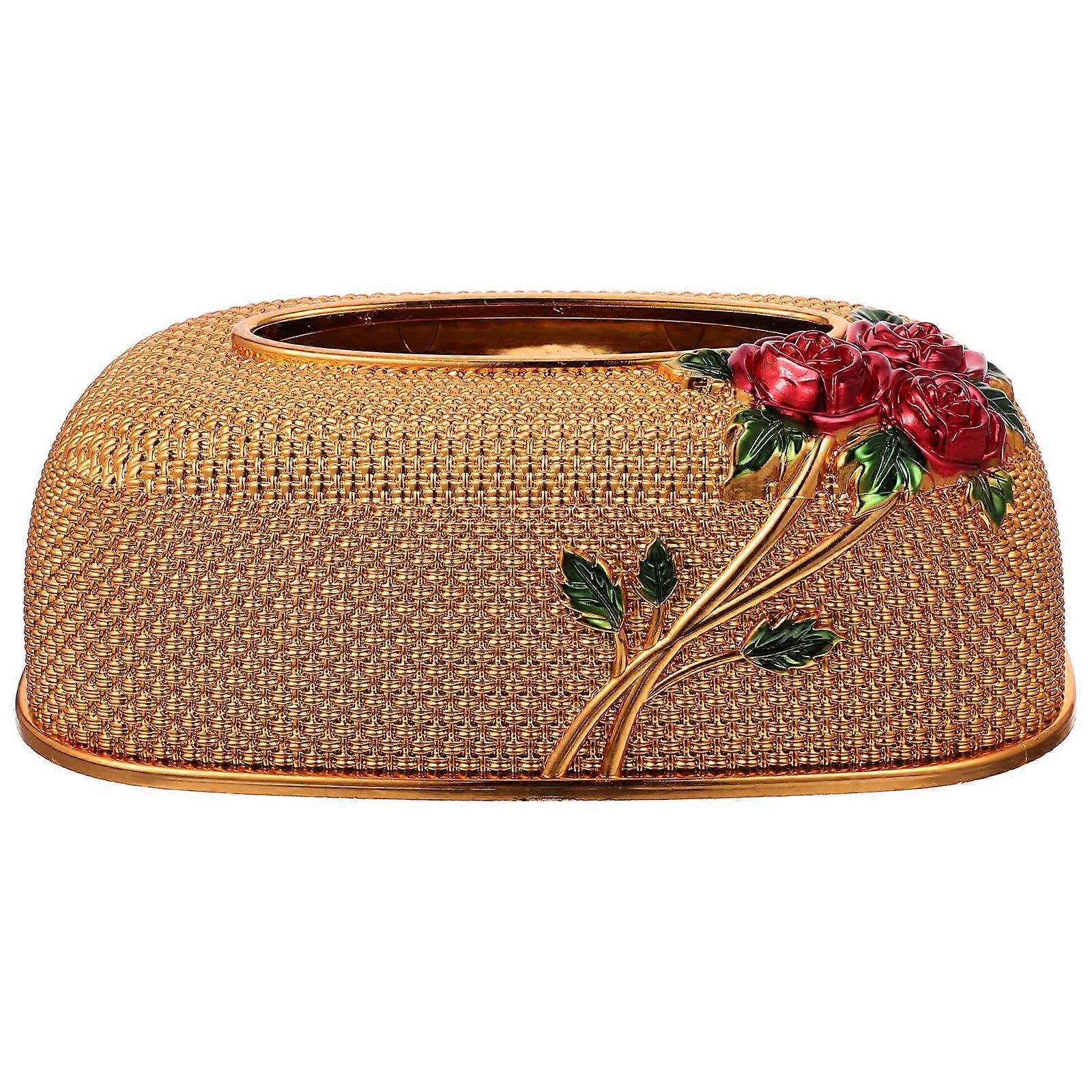 Tissue Box Holder 3Pcs European Retro Design Rectangular Napkin Storage For General Consumers Home Office Use