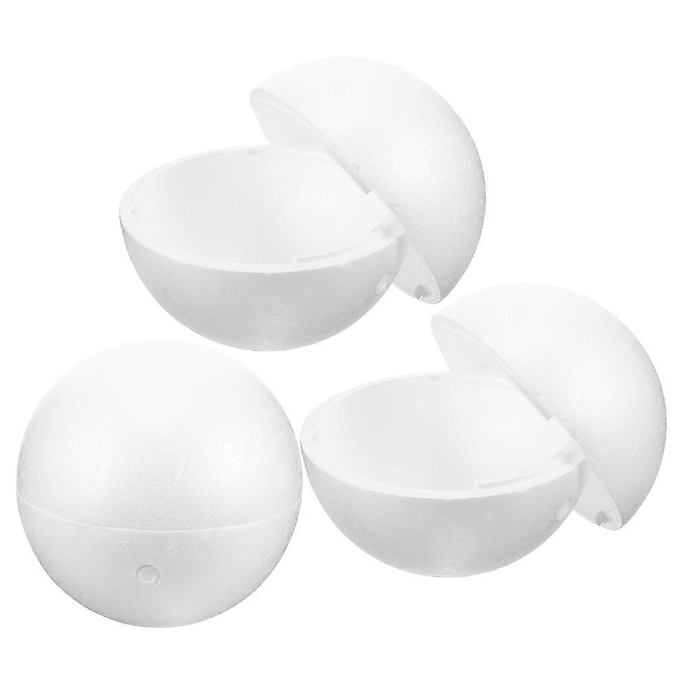 Hollow White Foam Balls for DIY Decoration 6Pcs Polystyrene Craft