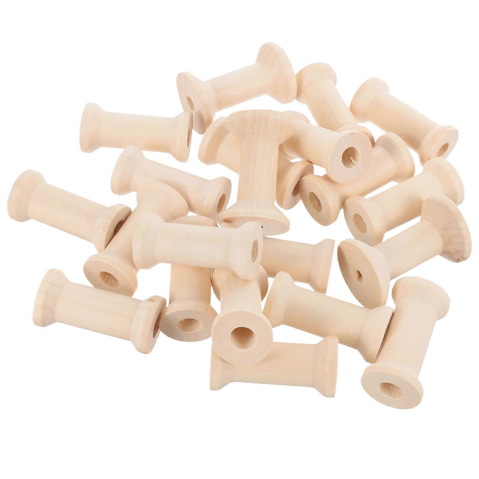 Premium Wood 160Pcs Spools For Craft Tools Home Use Fix On Table Lightweight Durable