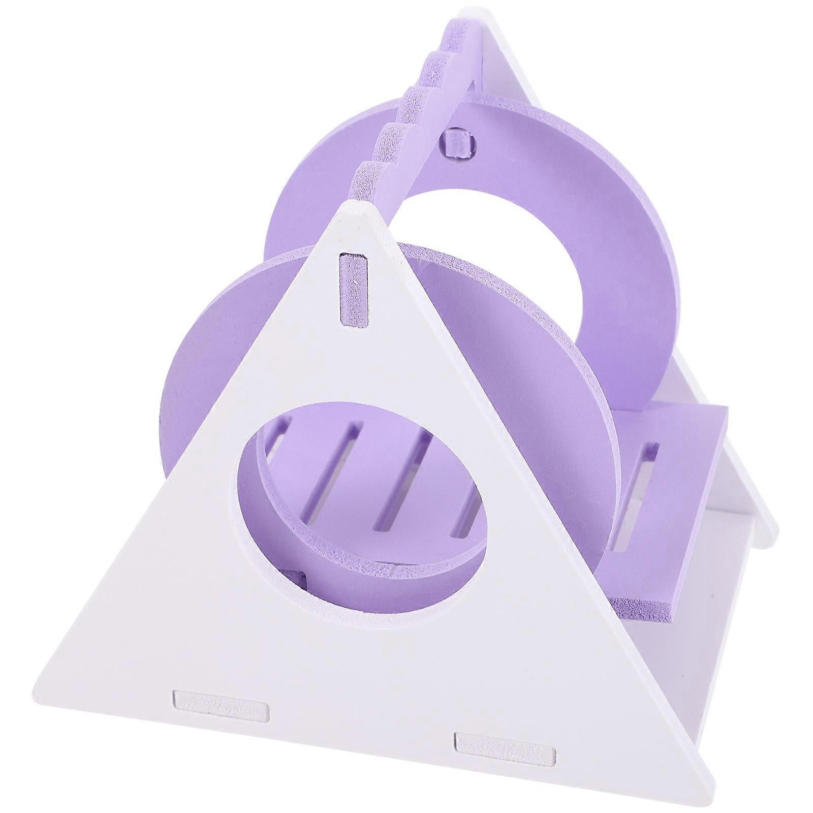 Hamster Cage Swing Toy 5Pcs For Indoor Pet Play Ideal For Hamsters Chinchillas Gerbils And Mice Violet PVC Material For Pet Exercise
