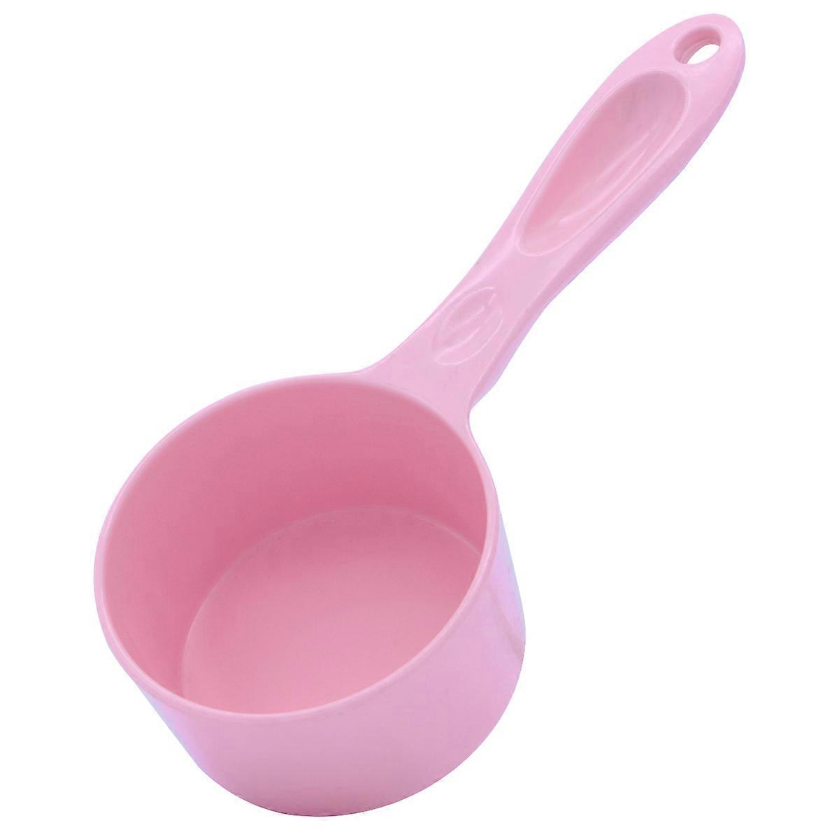 Pet Food Measuring Tool Scoop with 3Pcs Cups for Dog Cat Bird Pink