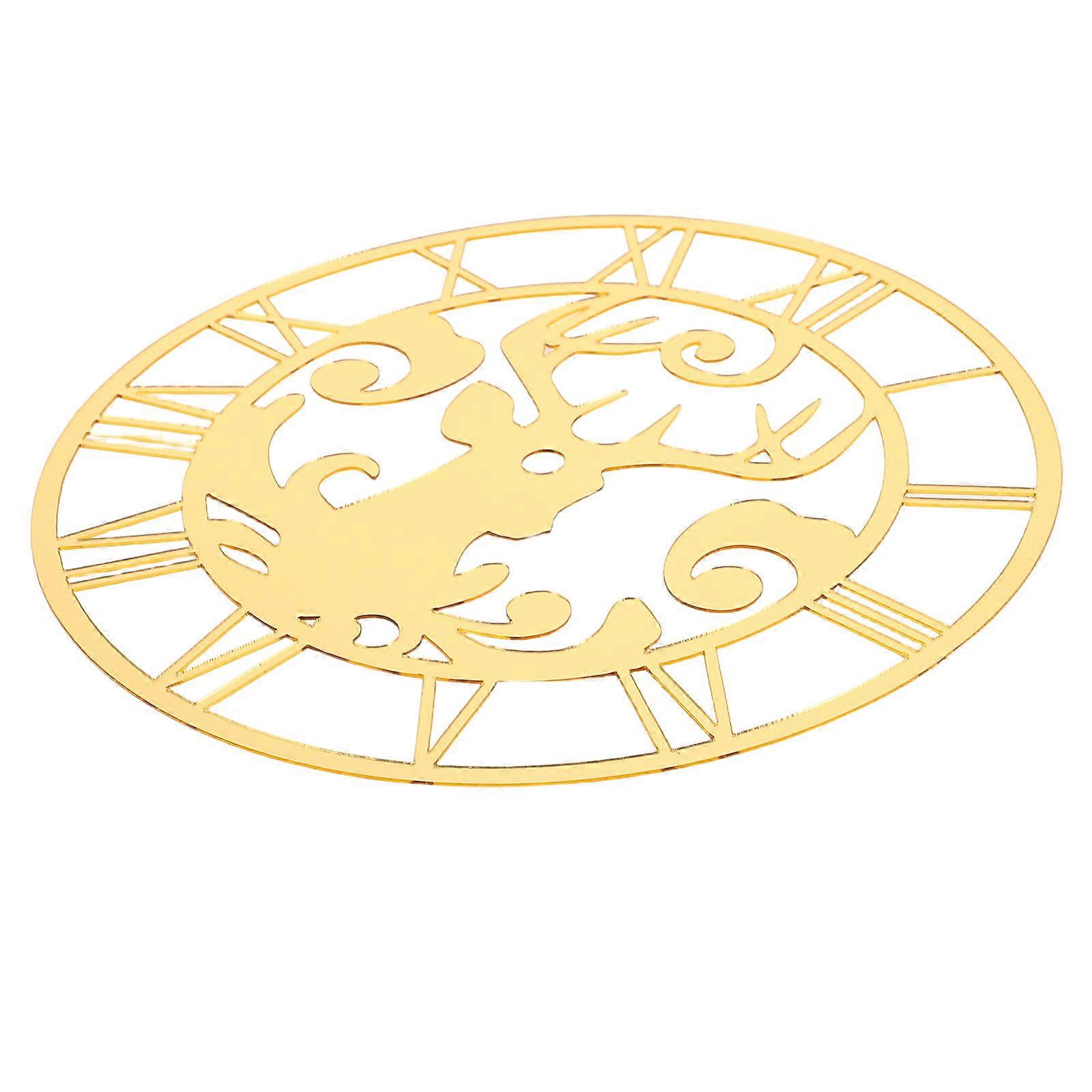 DIY Acrylic Wall Clock Mirror Stickers for Home 3Pcs Large Silent Watches